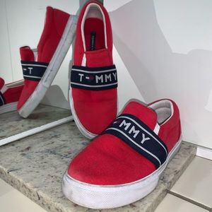 Tommy Hilfiger Red & Blue Lourena Slip-On Sneaker